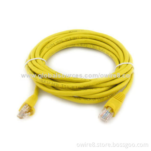 4 Pairs Cat5e Patch Cords, High-quality Flex Construction